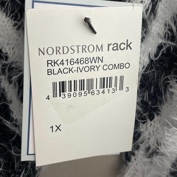 Susina | zebra print eyelash open cardigan | 1X - Picture 12 of 14